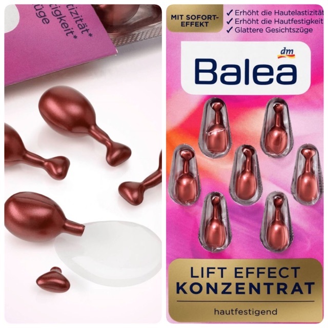 Balea 芭樂雅 緊緻提拉精華膠囊 7粒 -紫色(平行進口)   (4010355585486)