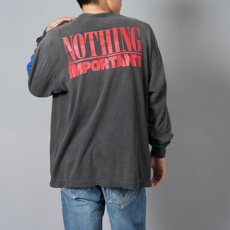 SAINT Mxxxxxx 2024 A/W NOTHING IMP LS TEE - BLACK PRE ORDER ITEM (預訂中)