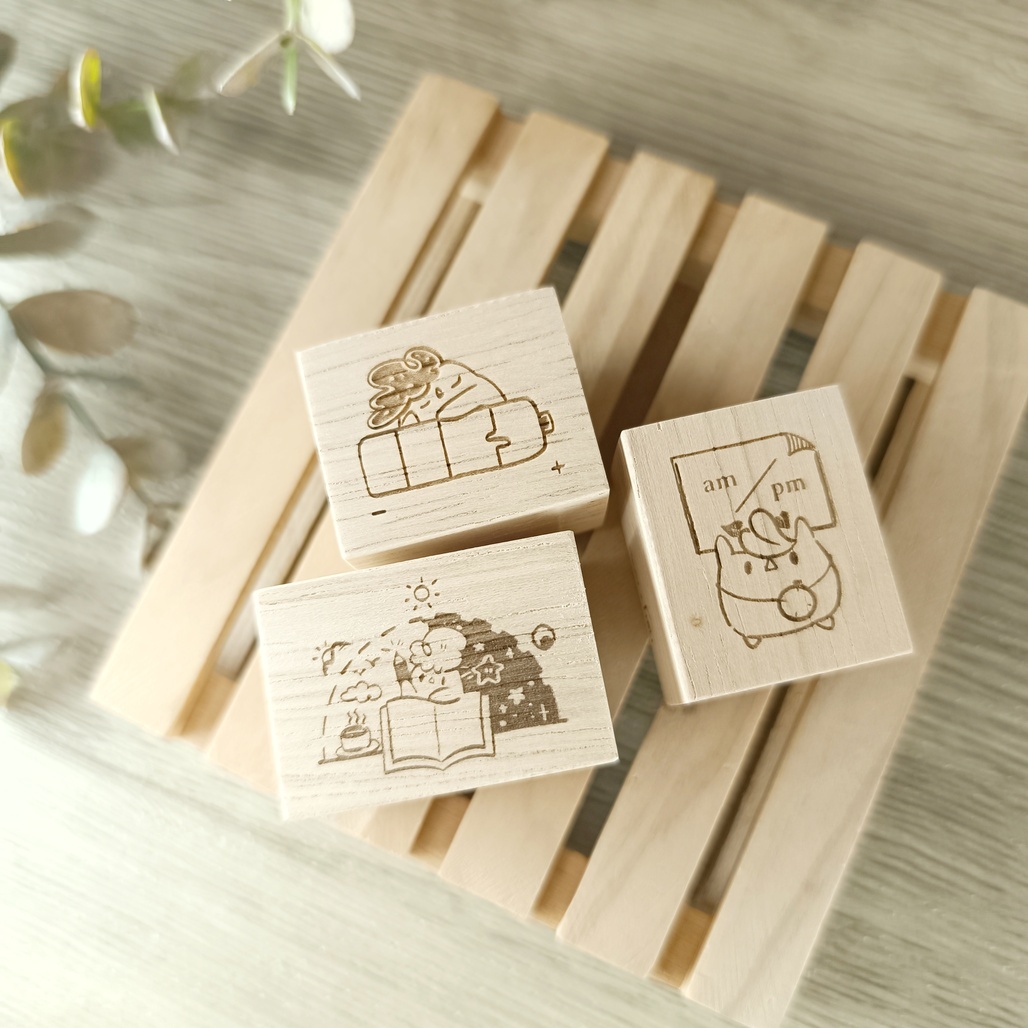 SOM x elsiewithlove Time Progression 系列櫸木印章