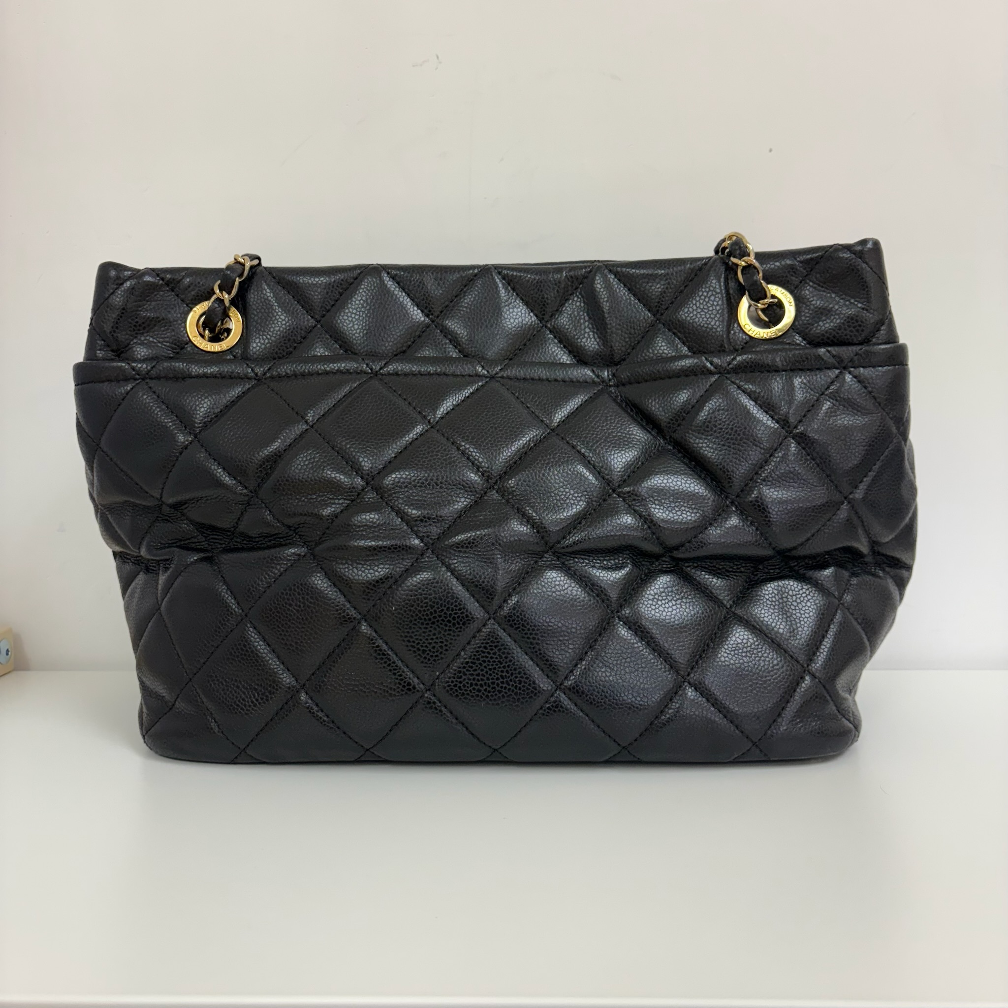 Chanel Caviar Tote Bag - Black/ Ghw