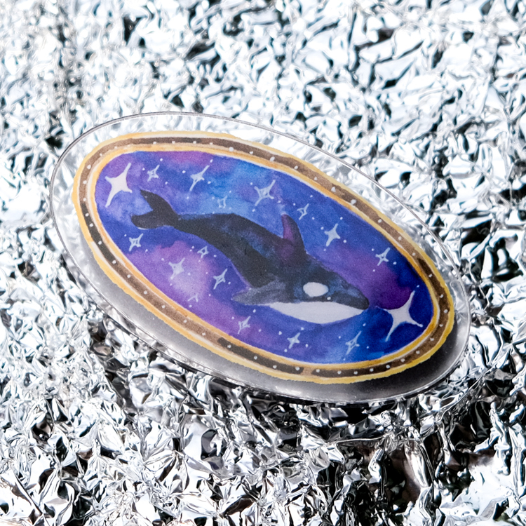 一氏夫婦 Escouple｜壓克力磁鐵夾｜虎鯨