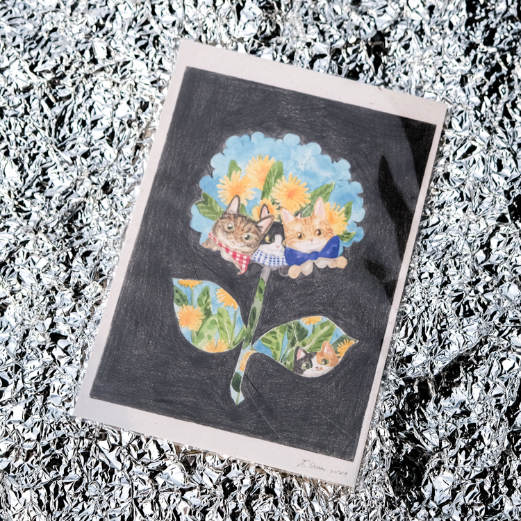 一氏夫婦 Escouple｜明信片｜花花世界｜貓一家