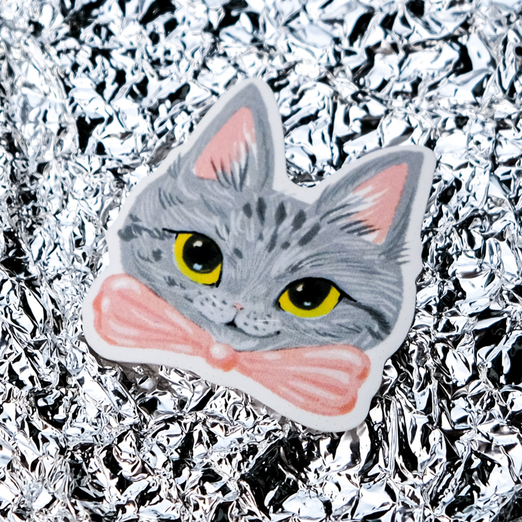 一氏夫婦 Escouple｜12月份貓咪防水貼紙｜7月