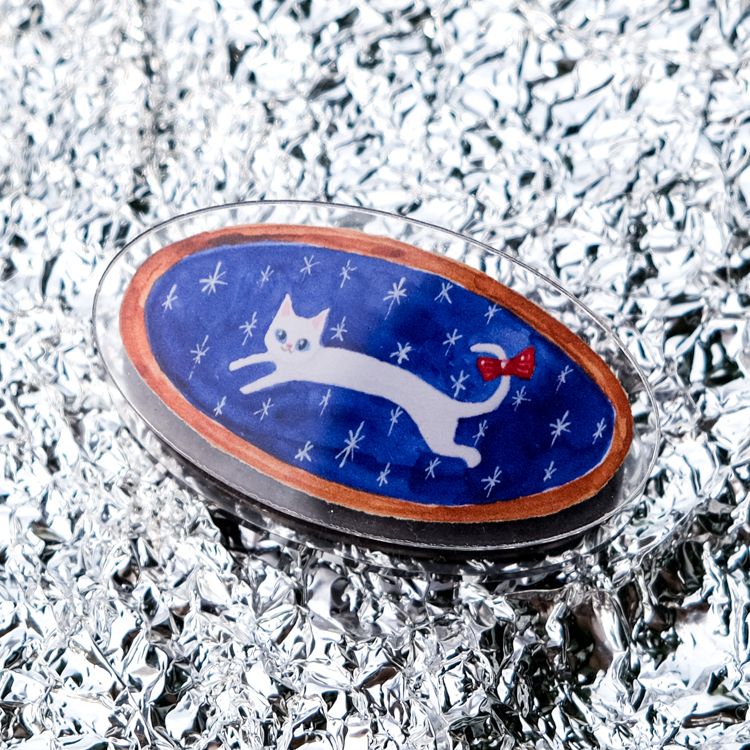 一氏夫婦 Escouple｜壓克力磁鐵夾｜貓咪