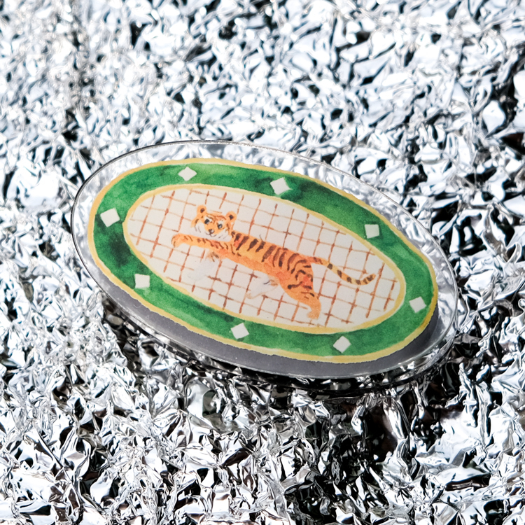 一氏夫婦 Escouple｜壓克力磁鐵夾｜老虎