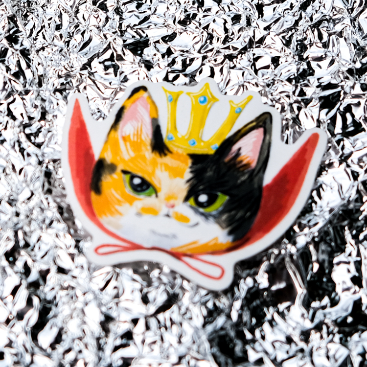 一氏夫婦 Escouple｜12月份貓咪防水貼紙｜4月