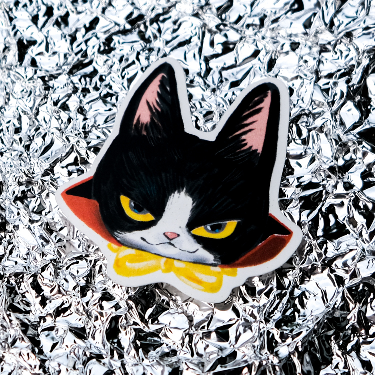 一氏夫婦 Escouple｜12月份貓咪防水貼紙｜6月