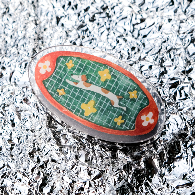 一氏夫婦 Escouple｜壓克力磁鐵夾｜小狗