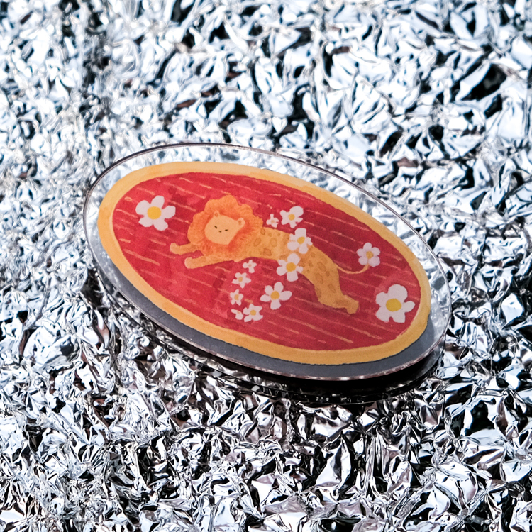 一氏夫婦 Escouple｜壓克力磁鐵夾｜獅子