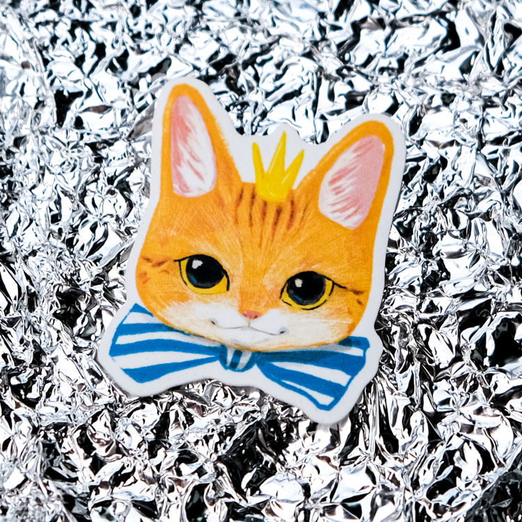 一氏夫婦 Escouple｜12月份貓咪防水貼紙｜5月