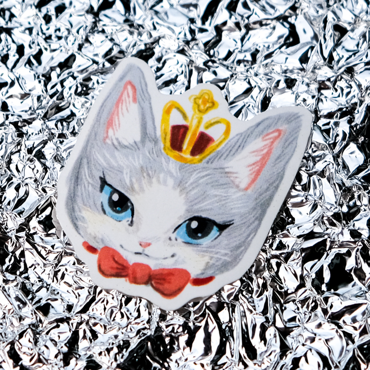 一氏夫婦 Escouple｜12月份貓咪防水貼紙｜2月