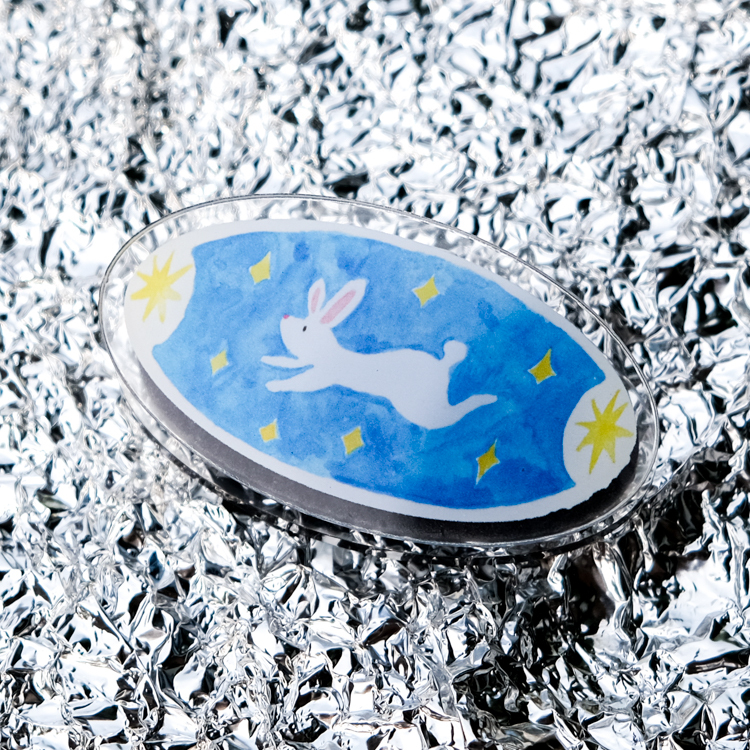 一氏夫婦 Escouple｜壓克力磁鐵夾｜兔子