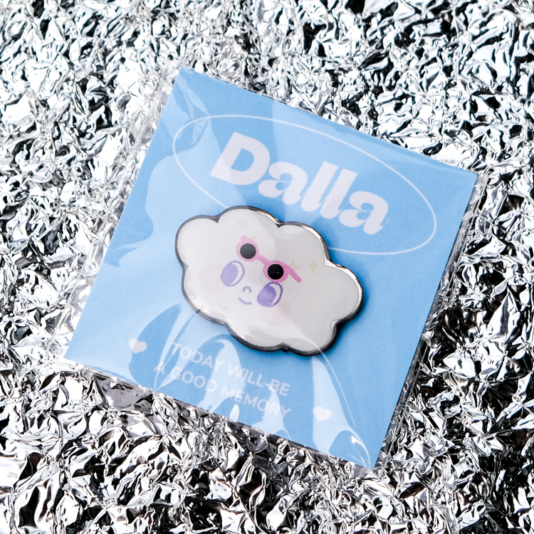 Dalla｜滴膠徽章｜棉花寶寶