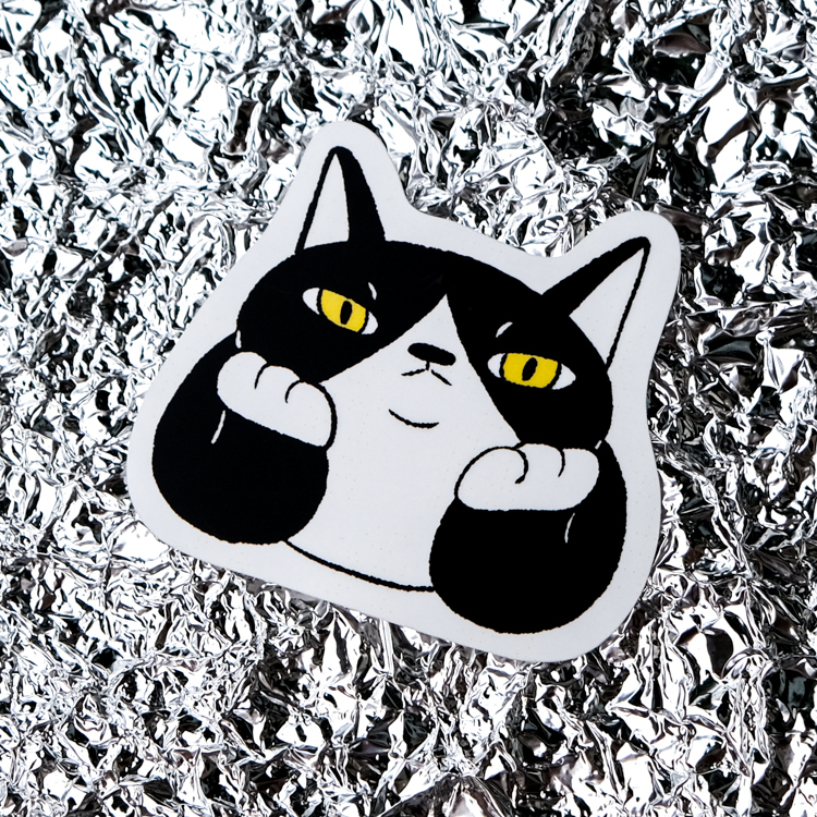 鳥控 bird cone｜防水貼紙｜托腮貓