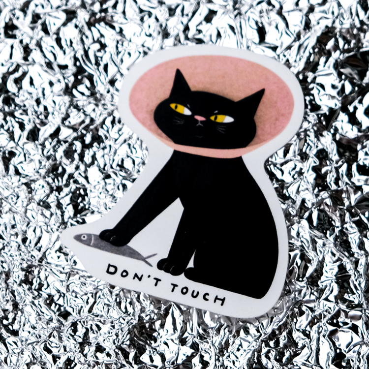 鳥控 bird cone｜單張貼紙｜Don't touch