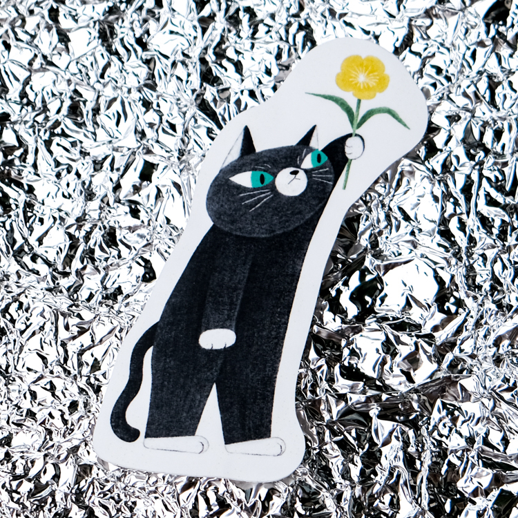 鳥控 bird cone｜單張貼紙｜送花貓