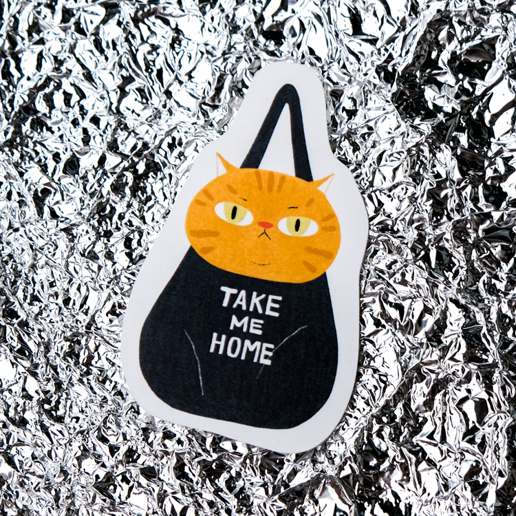 鳥控 bird cone｜防水貼紙｜take me home