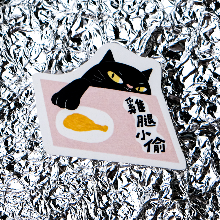 鳥控 bird cone｜單張貼紙｜雞腿小偷