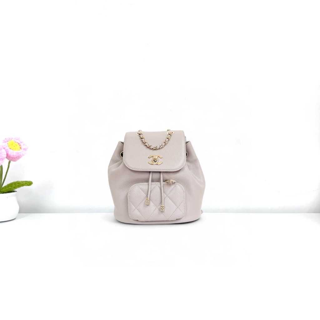 Chanel Small Duma Backpack - Grey / Ghw