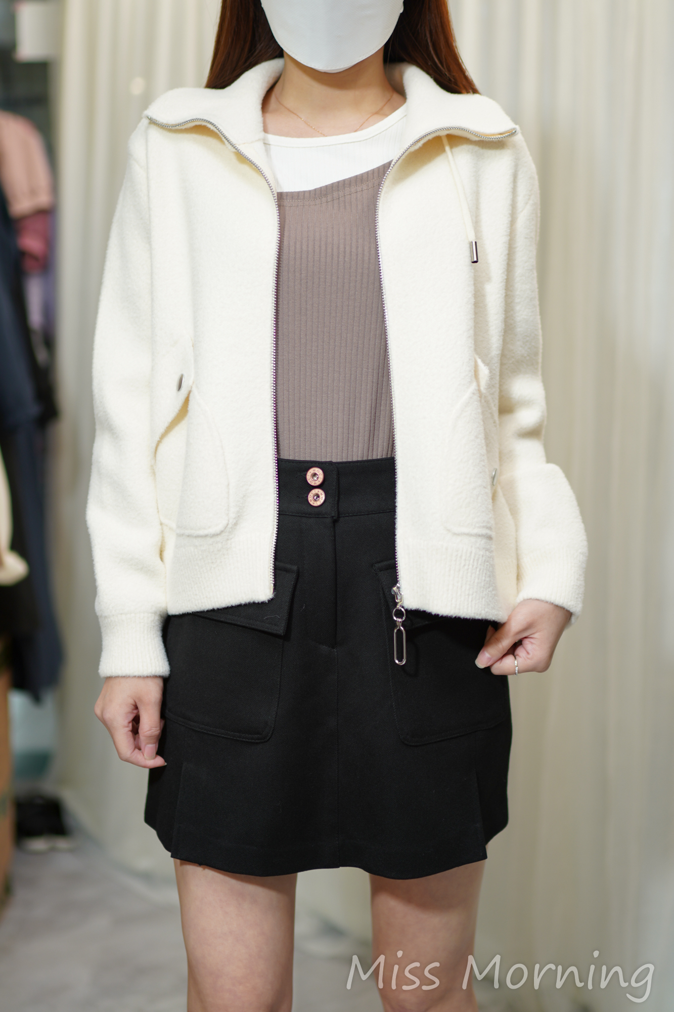 彷水貂毛款外套(14239)