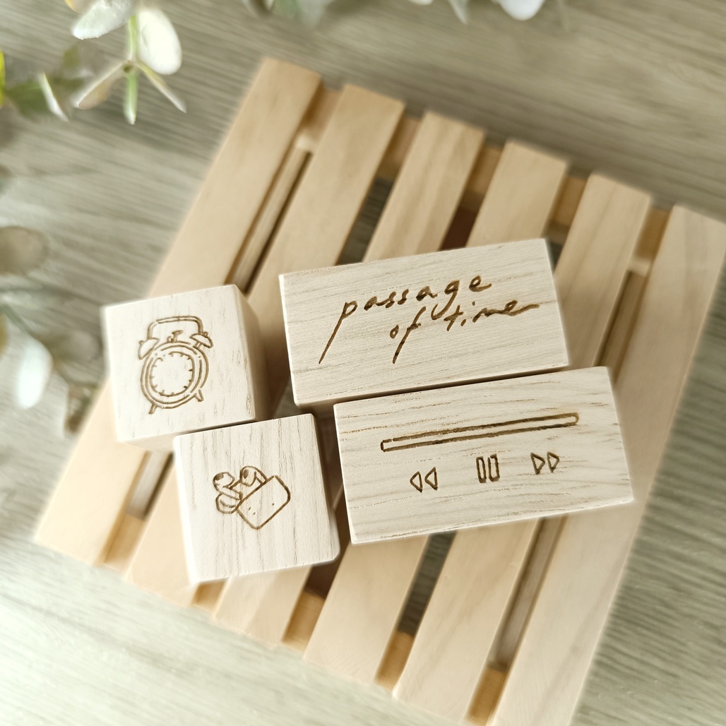 SOM x wenyea's illustration Everyday Tools 3.0 系列櫸木印章