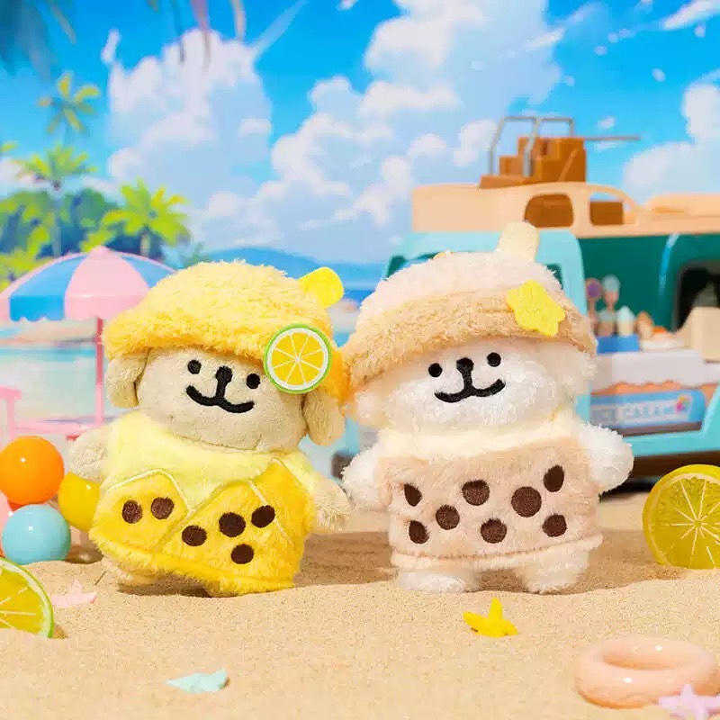 代購 線條小狗 MALTESE 飲料系列 毛絨掛件 吊飾 小娃 /預購