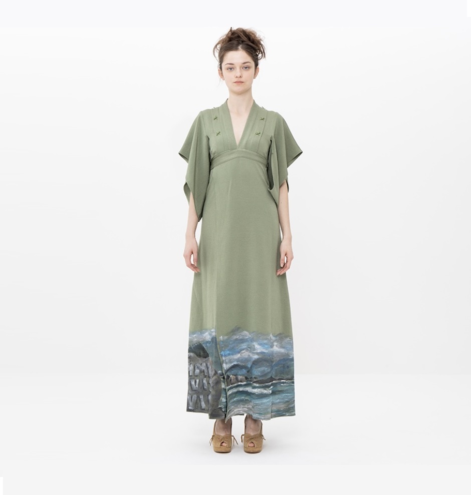 VSVIM WMV KIMONO WRAP DRESS W *女裝 - WOMEN OLIVE SIZE 00 PRE ORDER ITEM (預訂中)