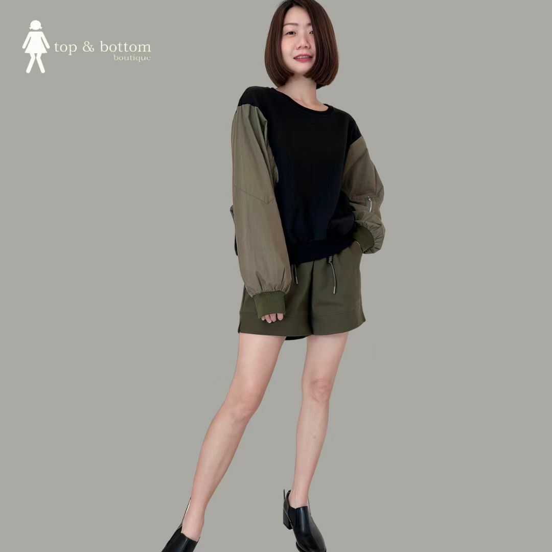 LONG SLEEVE TWO TONE SWEATS