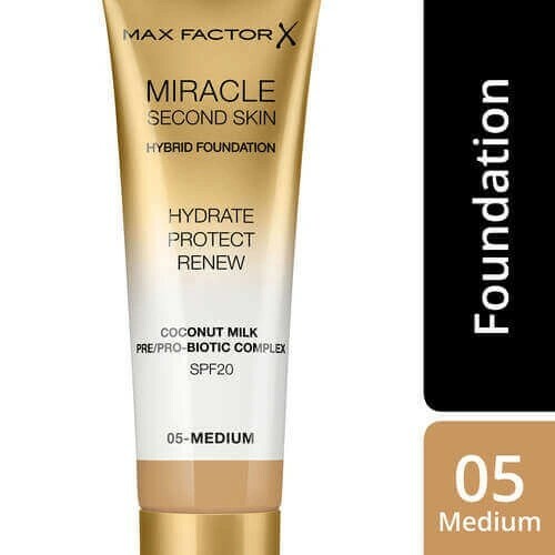 (Max Factor - 水潤持妝 輕盈無暇粉底液 SPF20 #05 Medium 30ml (平行進口)  3614229764833)
