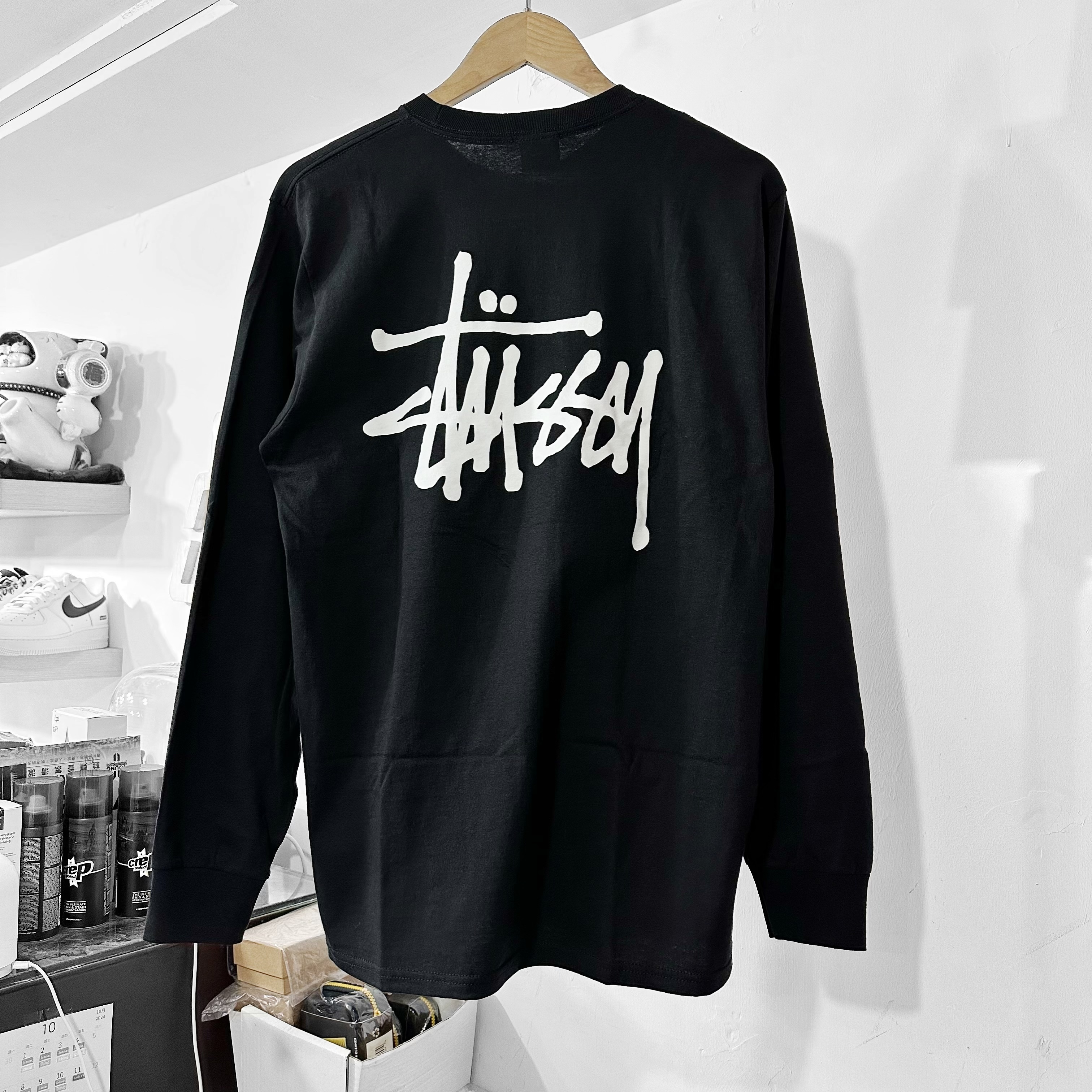 STUSSY BASIC STÜSSY LS LONG SlEEVE TEE BLACK