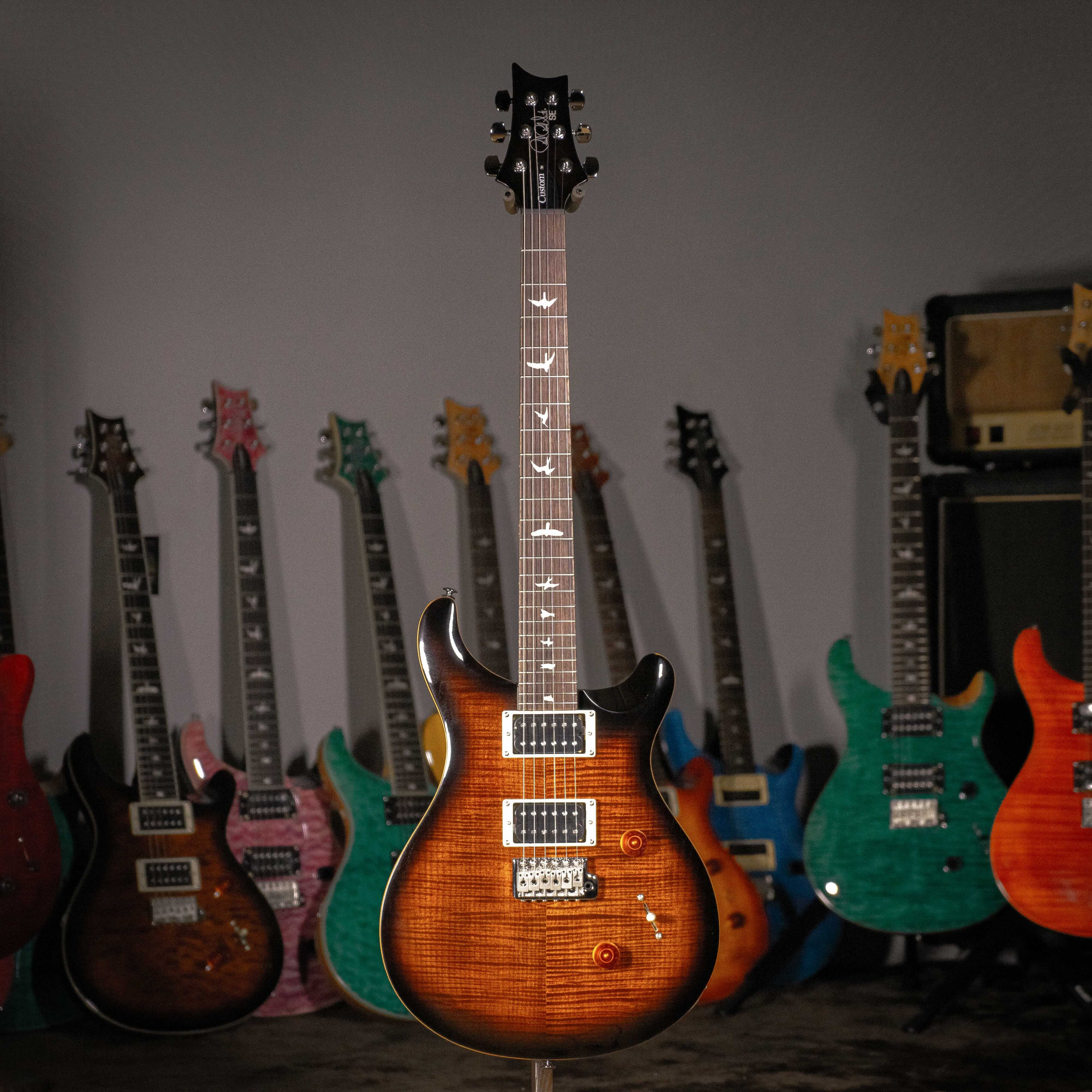 PRS SE Custom 24 Black Gold Sunburst 電吉他 含原廠琴袋