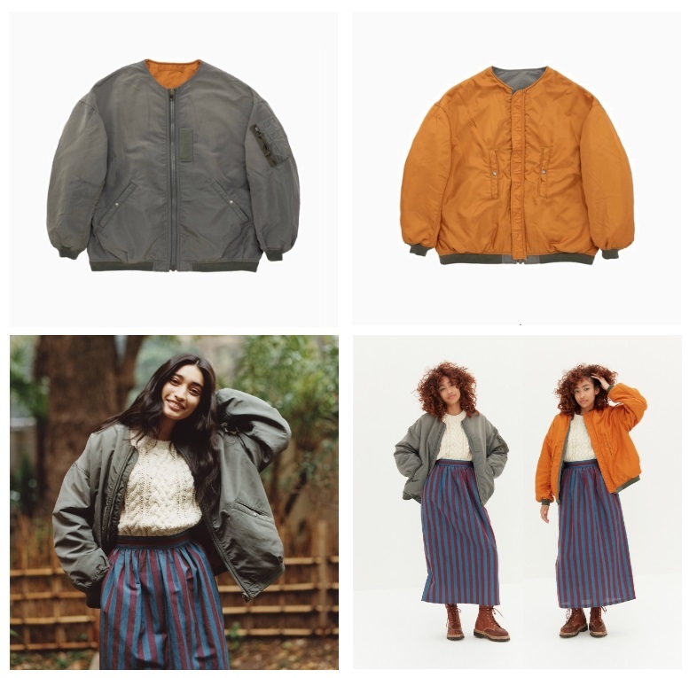 VSVIM WMV 2024 A/W THORSON BLOUSON REVERSIBLE (NATURAL DYE) W *女裝 - WOMEN OLIVE SIZE 3 PRE ORDER ITEM (預訂中)