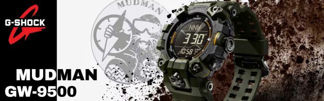 Casio G-Shock Mudman Triple Sensor GW-9500 Series