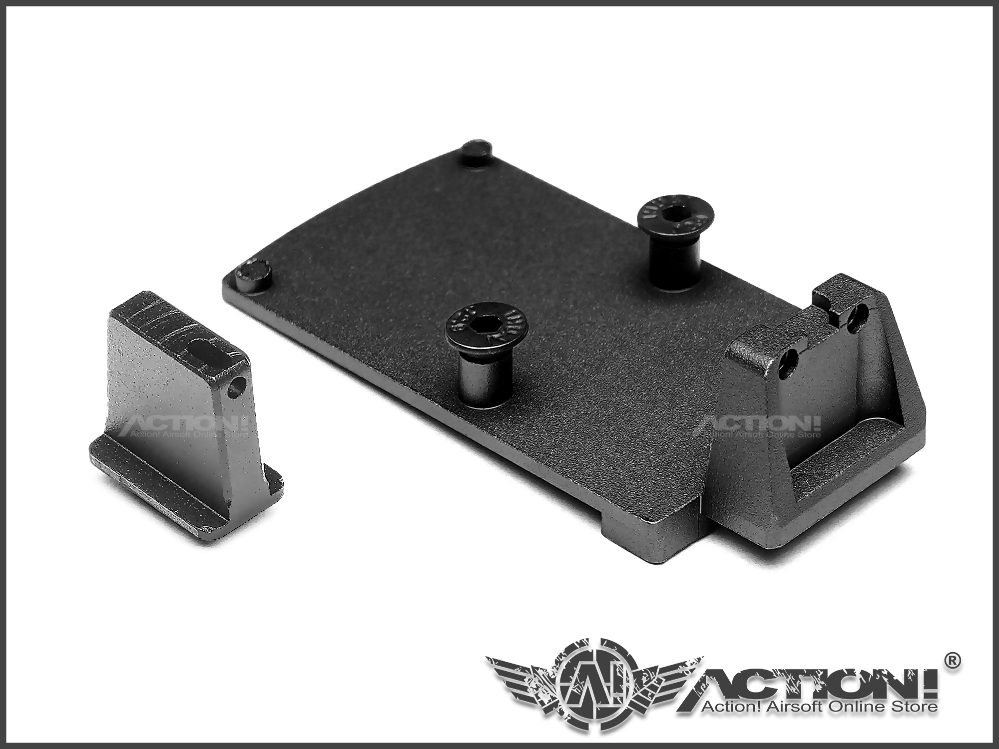 Gunday - RMR Mount w/ Raise Sight Set (Fiber Optic Pre-
