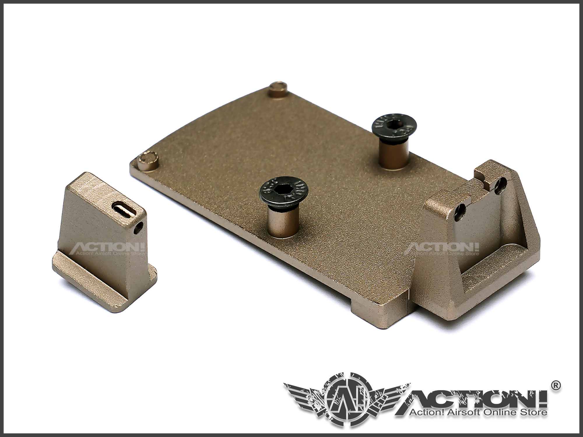 Gunday - RMR Mount w/ Raise Sight Set (Fiber Optic Pre-