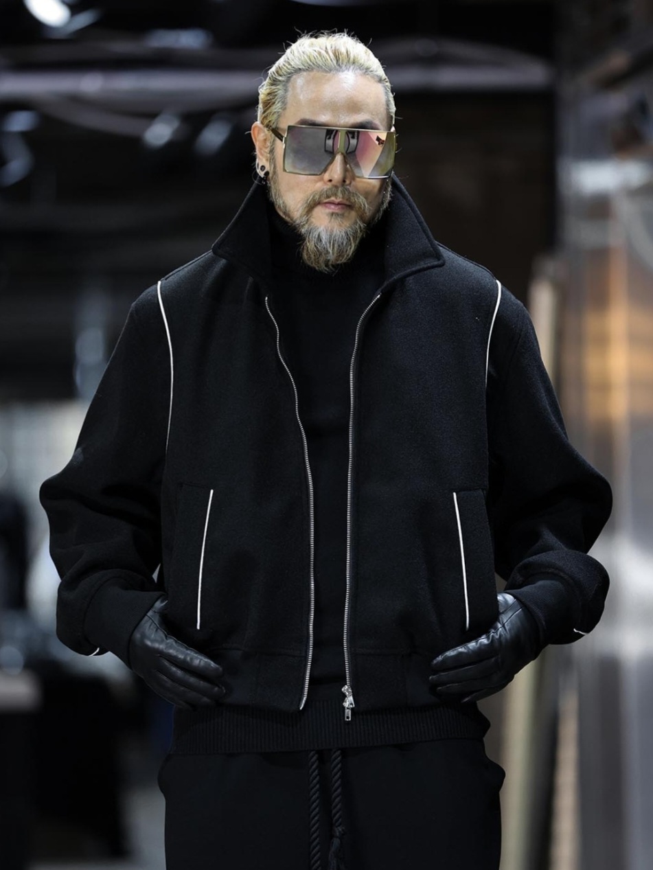 滾邊羊毛飛行員夾克