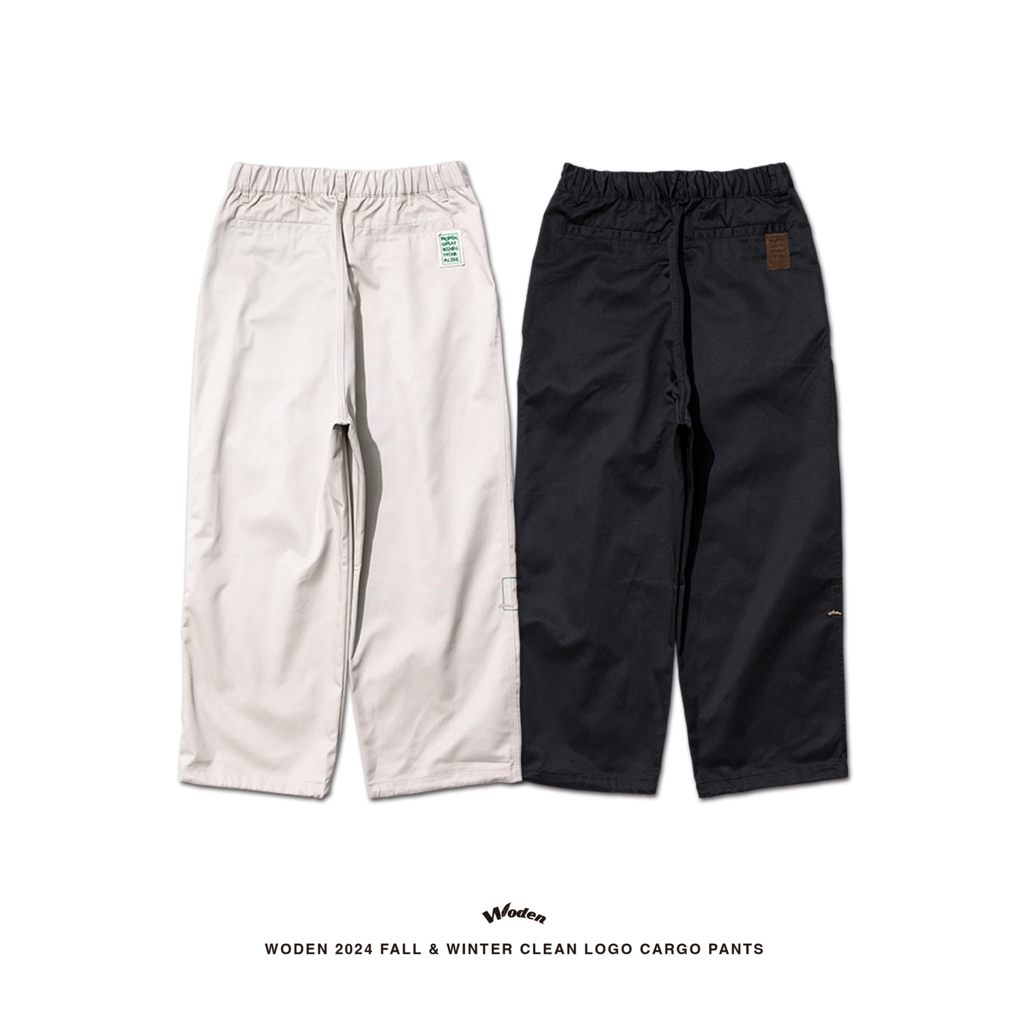 WODEN 2024 Fall & Winter 024 Clean LOGO Cargo Pants