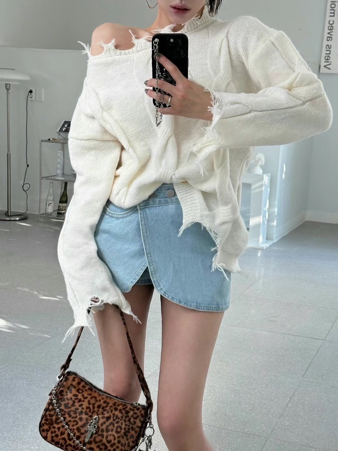 花苞牛仔短褲裙