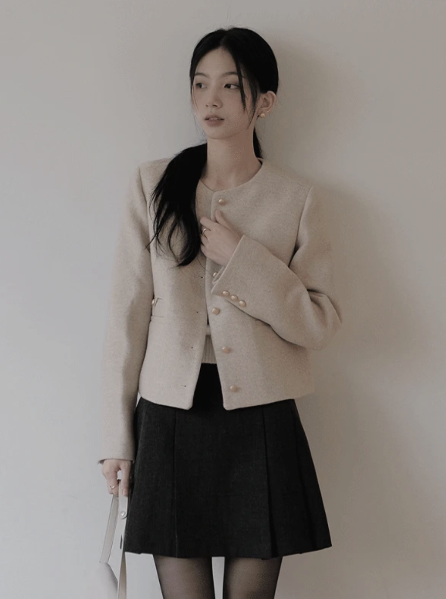 預訂｜SLOWAND #SLOWMADE Nokara Wool Short Coat (2 Color)