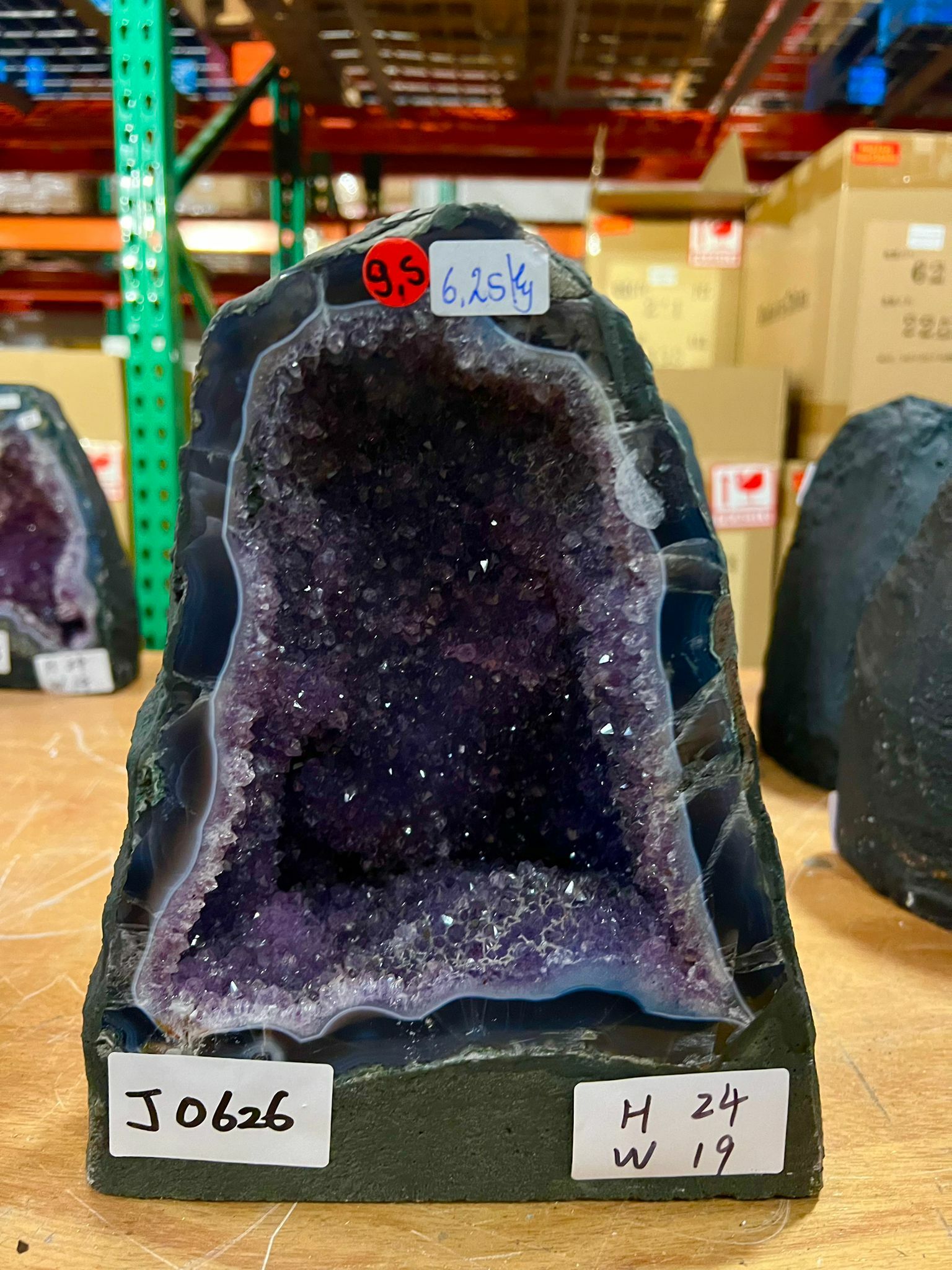 【現貨】瑪腦紫水晶洞 (J0626)