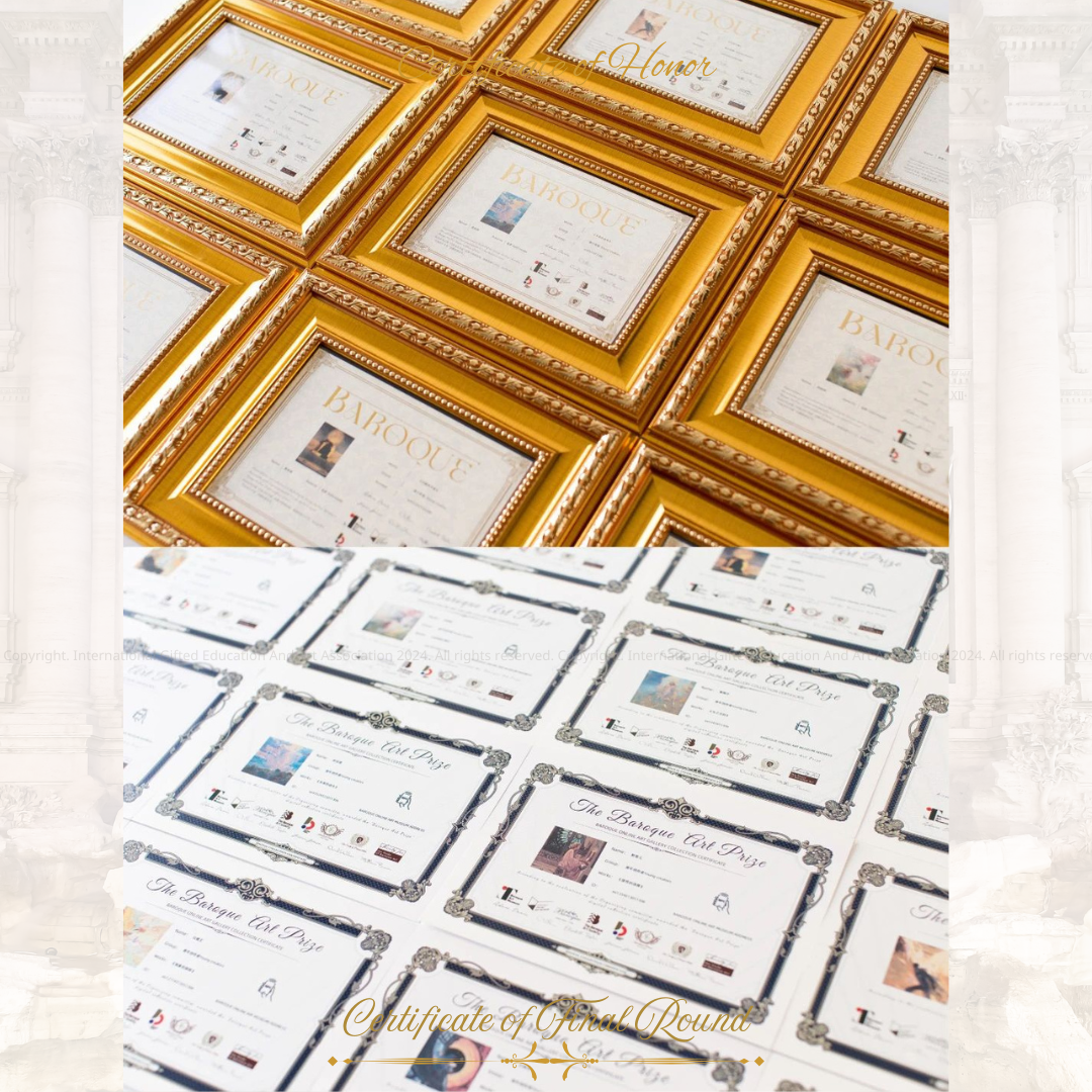 巴洛克國際藝術獎決賽證書IGEAAA