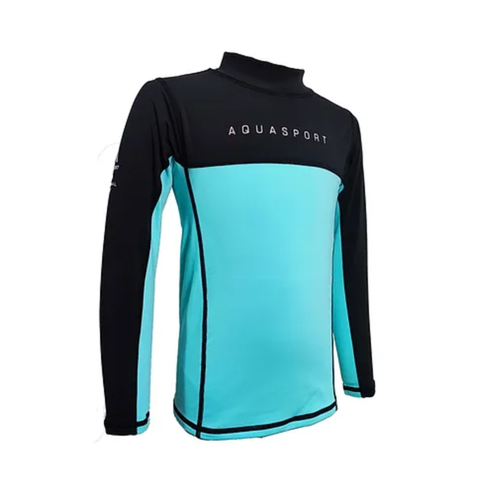 Aquasport 1mm長袖防曬保暖上衣_藍