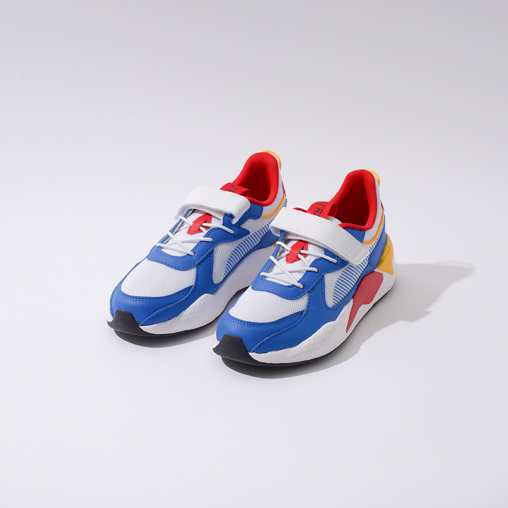 Puma RS-X BOYS AC PS 童鞋 中童 藍白紅黃色 兒童 魔鬼氈 運動 休閒鞋 39555506