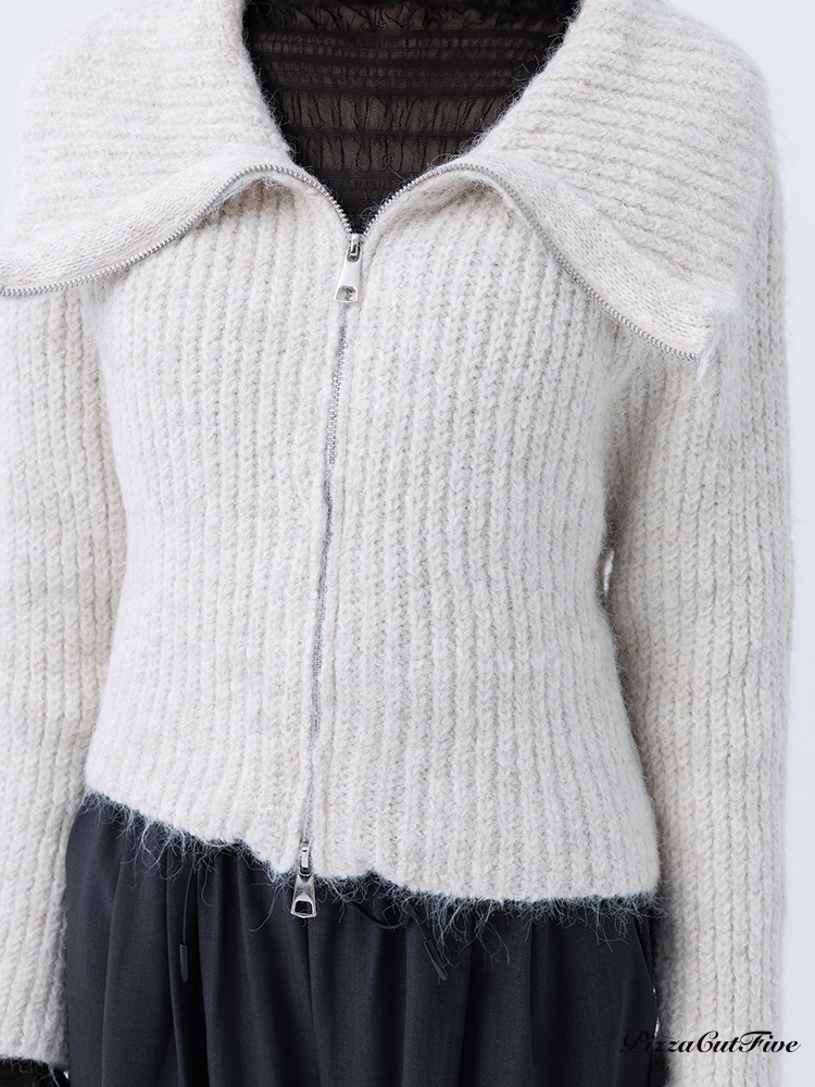 翻領針織外套 PizzaCutFive PCF243415011