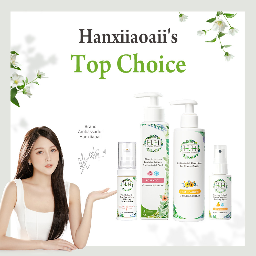 【Super Value Set】HH Intimate Antibacterial Wash(200ml) + Soothing Spray(50ml) + Whitening Serum(30ml) + Hand-Wash(200ml)
