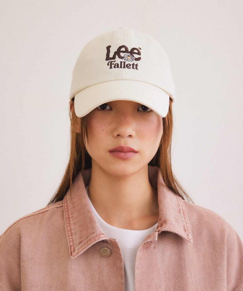 【Fallett X LEE】韓国人気★Sun Flower Logo Ball Cap FALLETT X LEE] SUN FLOWER LOGO BALL CAP
