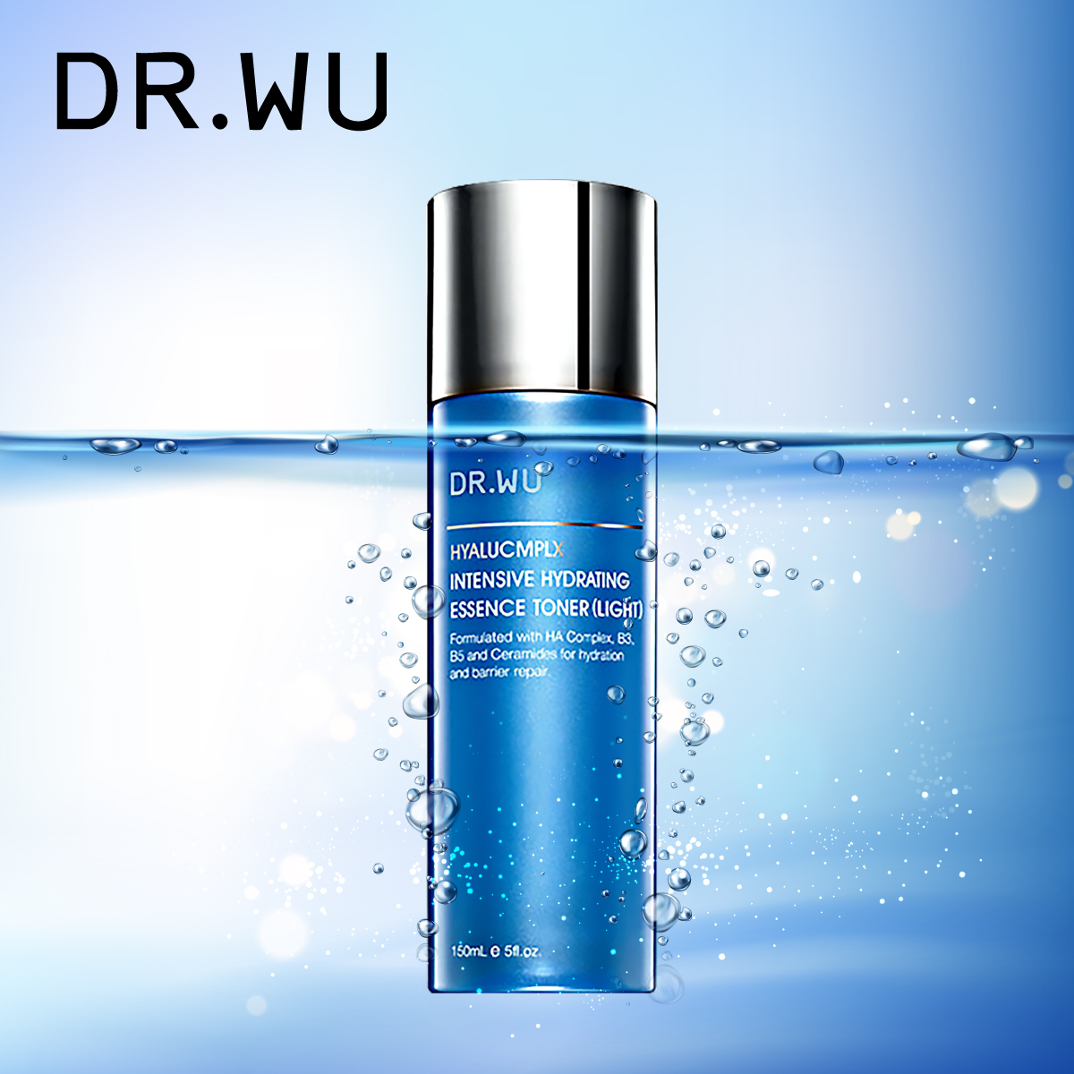 DR.WU玻尿酸保濕精華化妝水(清爽型)150ML