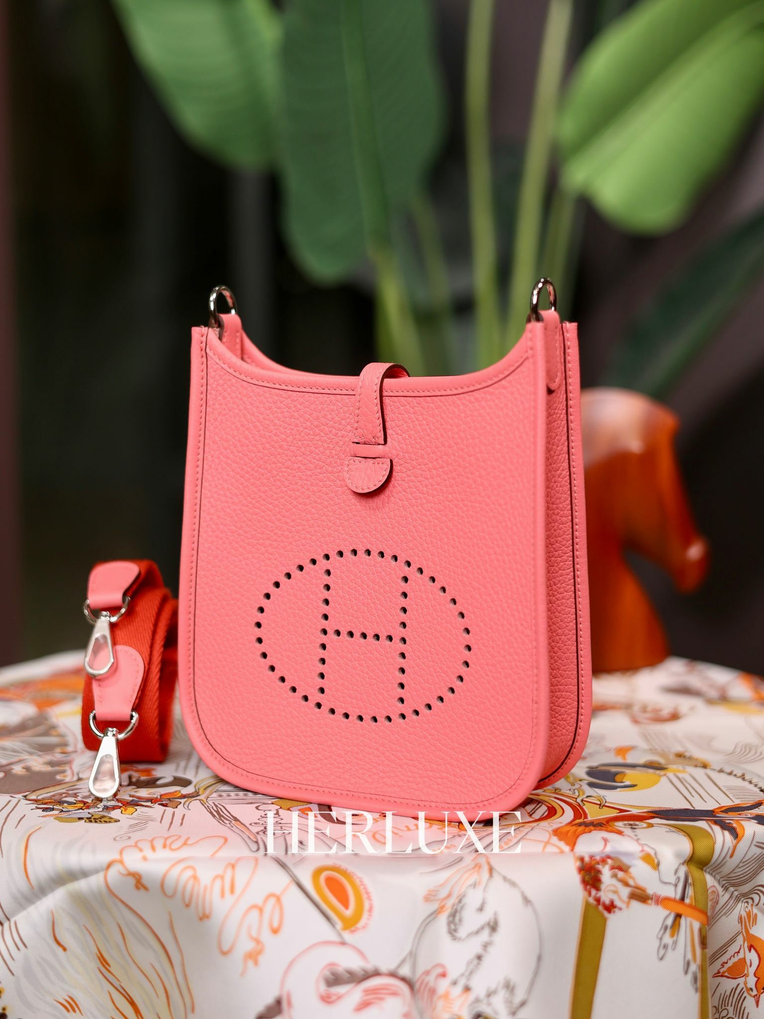 Evelyne mini 8W rose azalee / red ck tc W  (一代：肩帶長105cm）