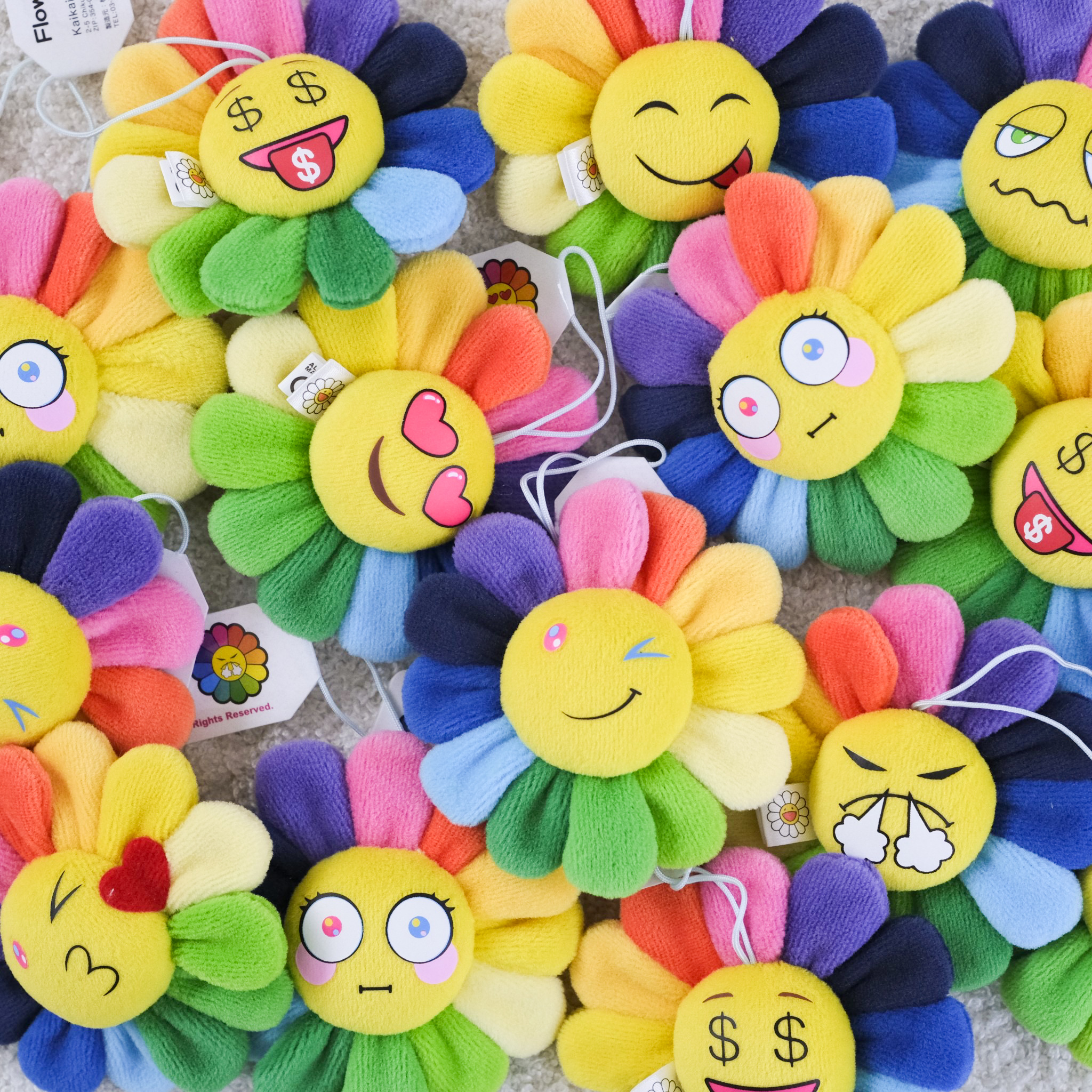 現貨┃日本 村上隆 彩虹 小花 吊飾