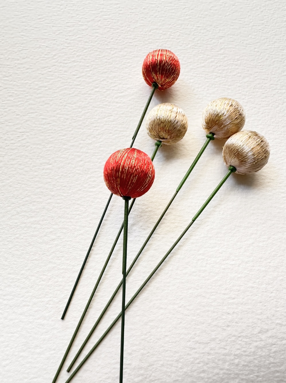 東京堂金絲緞球 花插 6隻一組